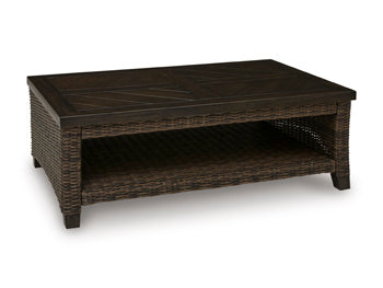 Bay Furniture Gallery - Ashley Furniture - Monterey Point Outdoor - Rectangular Cocktail Table - PCP760-701