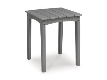 Bay Furniture Gallery - Ashley Furniture - Cove Beach Outdoor - Square End Table / Gray - PCP803-702