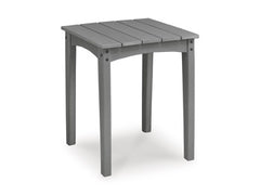 Bay Furniture Gallery - Ashley Furniture - Cove Beach Outdoor - Square End Table / Gray - PCP803-702
