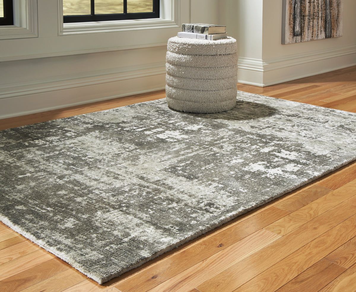 Bay Furniture Gallery - Ashley Furniture - Valmontic Rug - 8' x 10' Rug / Gray - R406921