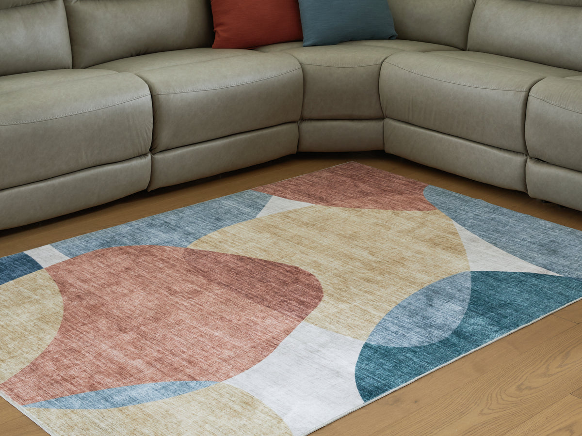 Bay Furniture Gallery - Ashley Furniture - Chanleigh Rug - Washable 7'6" x 9'6" Area Rug / Multi - R407371
