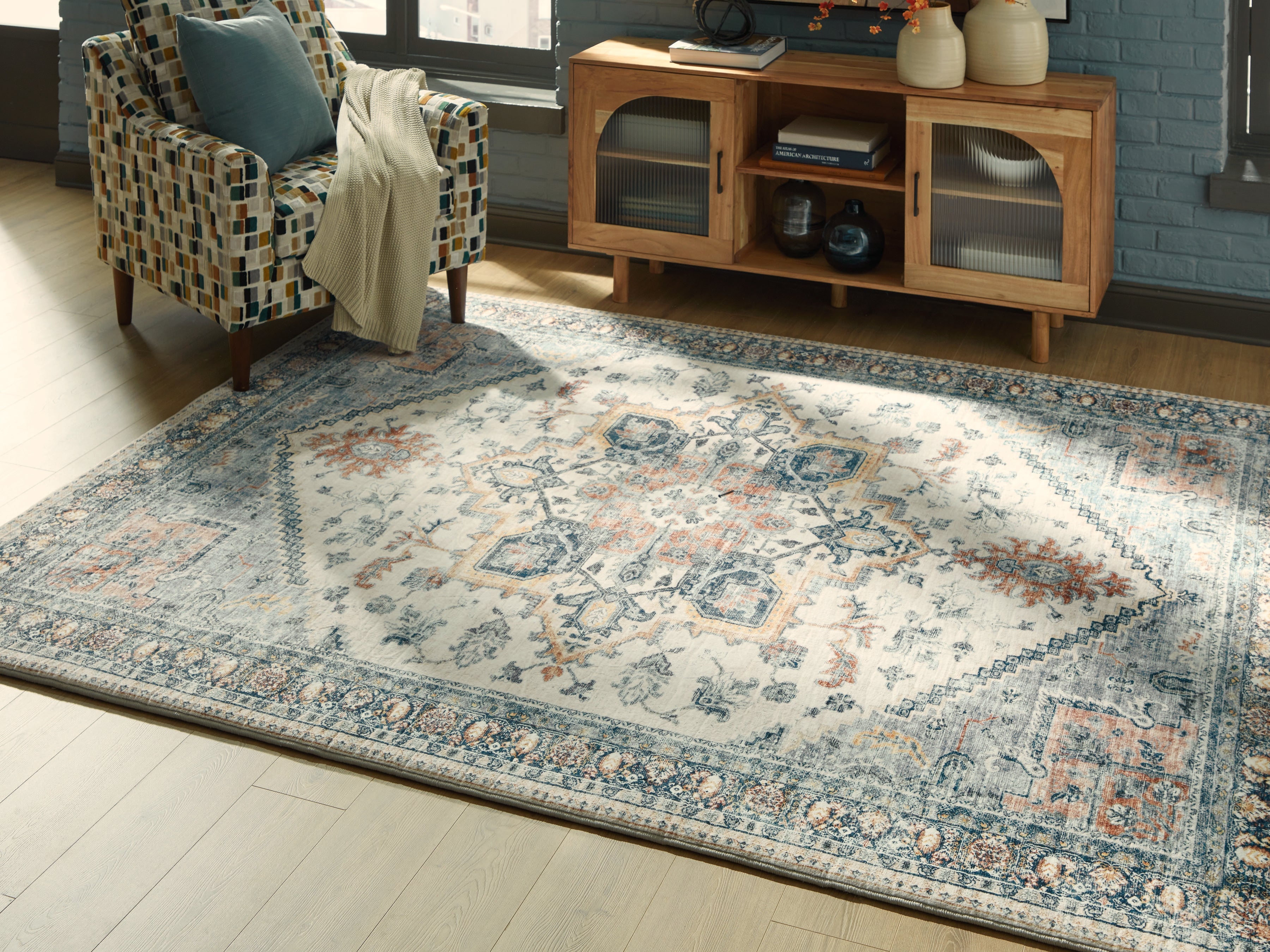 Bay Furniture Gallery - Ashley Furniture - Wallney Rug - 7'6" x 9'6" Area Rug / Multi - R407491