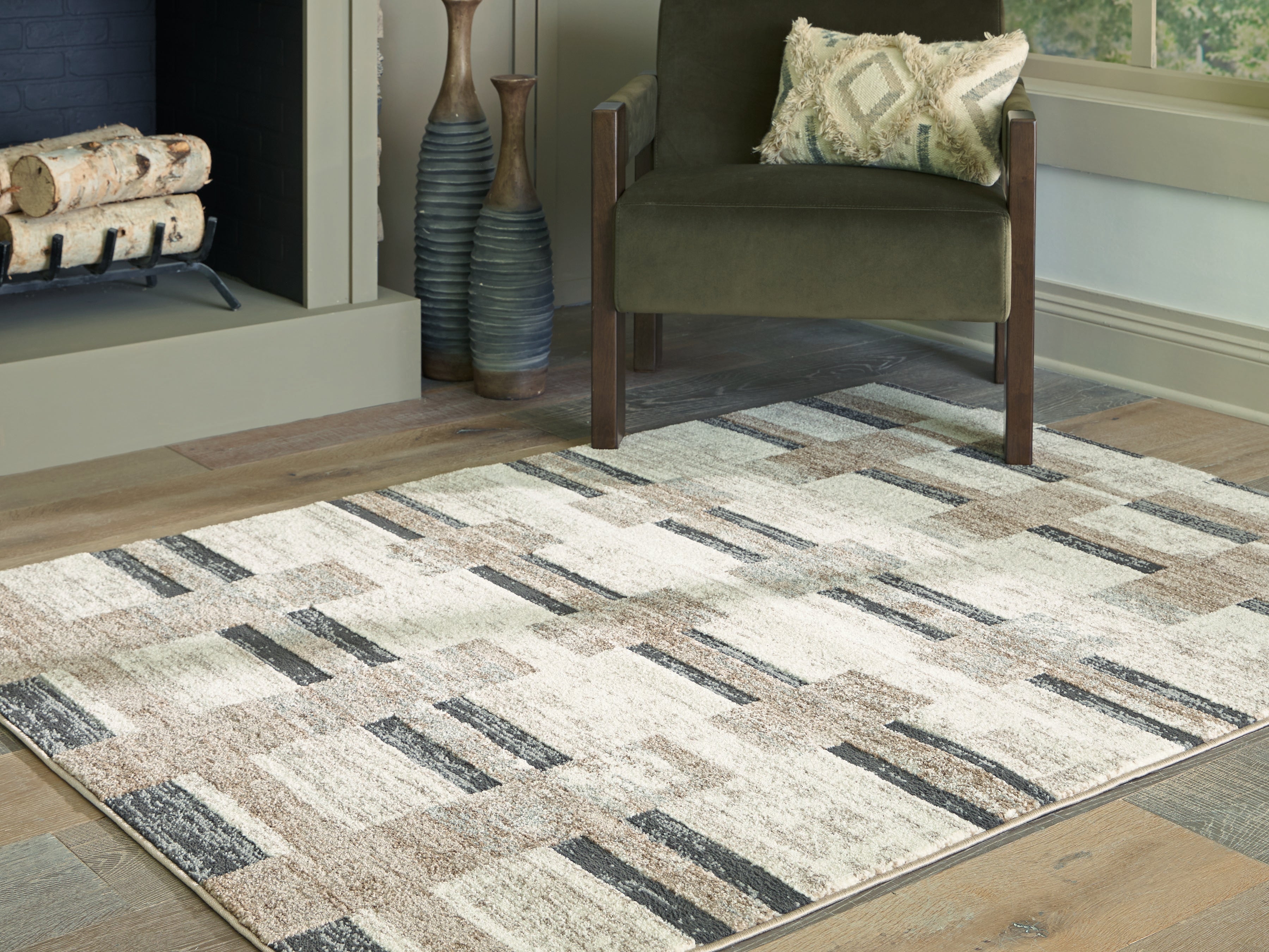 Bay Furniture Gallery - Ashley Furniture - Alstone Rug - 5'3" x 7' Area Rug / Multi - R407732
