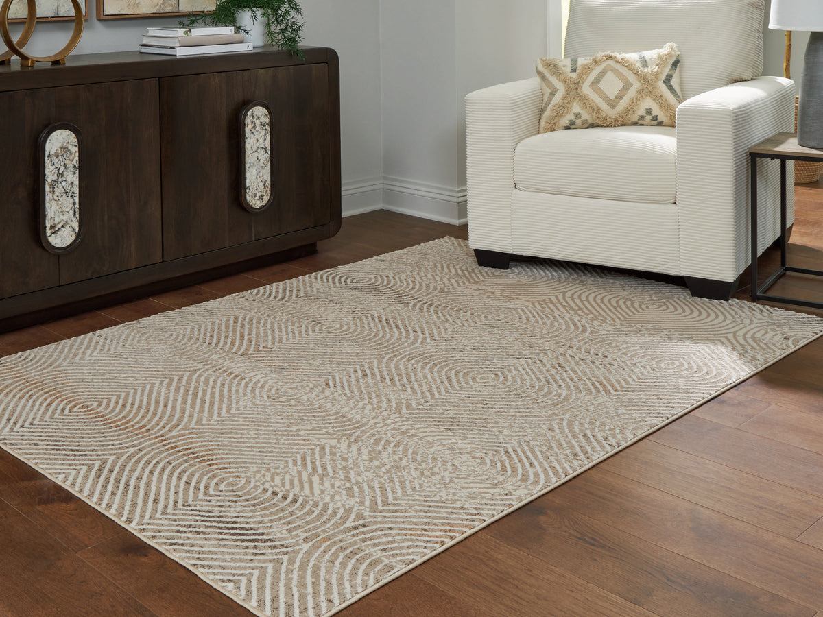 Bay Furniture Gallery - Ashley Furniture - Bachus Rug - 5'3" x 7' Area Rug / Multi - R407752