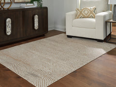 Bay Furniture Gallery - Ashley Furniture - Bachus Rug - 5'3" x 7' Area Rug / Multi - R407752