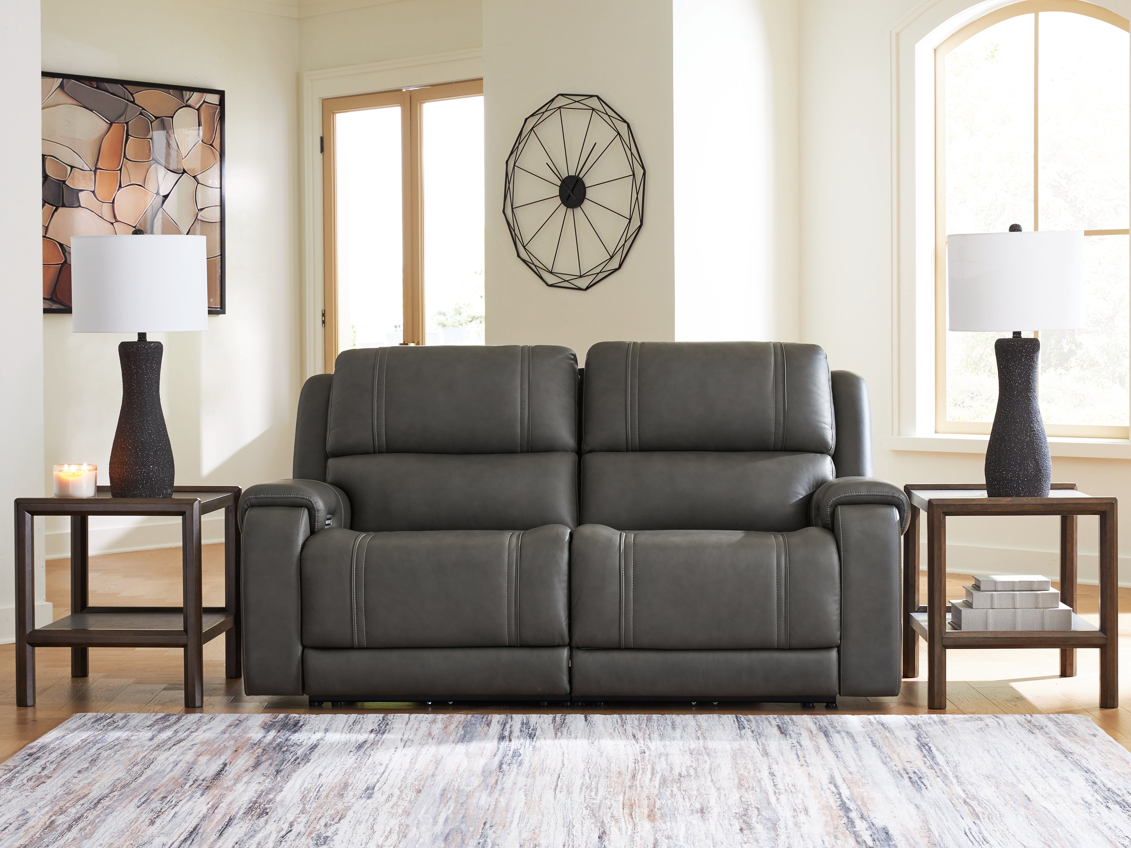 Bay Furniture Gallery - Ashley Furniture - 5Z - Pittson Sectional - 2-Piece Power Reclining Sectional Loveseat - PCU12600S1