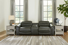 Bay Furniture Gallery - Ashley Furniture - Center Line Sectional - 3-Piece Power Reclining Sectional Sofa / Dark Gray - U63404S5