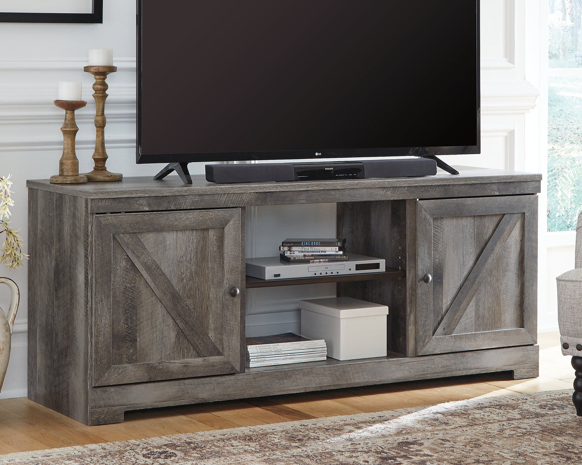 Bay Furniture Gallery - Ashley Furniture - Wynnlow TV Stand - 63" / Gray - W440-68