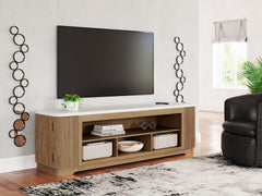 Bay Furniture Gallery - Ashley Furniture - Camdill 80" TV Stand - 80" / Light Brown - W808-68